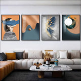 Eclipse Harmony – Modern Abstrakt Canvas 60×90 cm