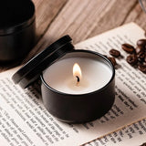 Mini Black Candle – Doftljus i Stilren Svart Burk