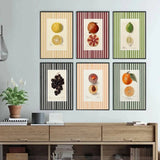 Modern Fruktposter – Minimalistisk Fruits Wall Art