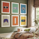 Minimalist Gaming Poster – Retro Video Game Controller Wall Art